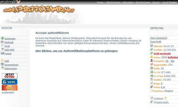 Screenshot GhettoGame Reloaded