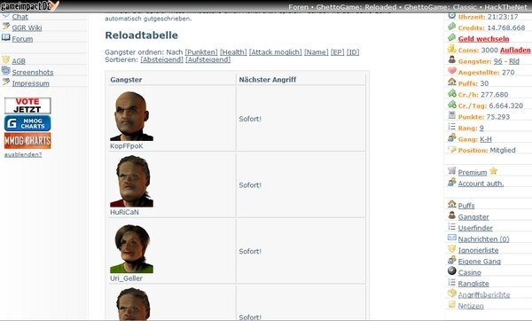 Screenshot GhettoGame Reloaded