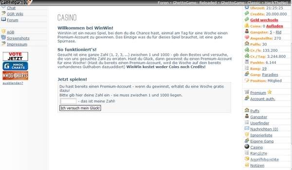 Screenshot GhettoGame Reloaded
