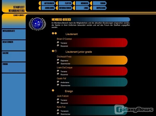Screenshot Starfleet - Das Online Rollenspiel