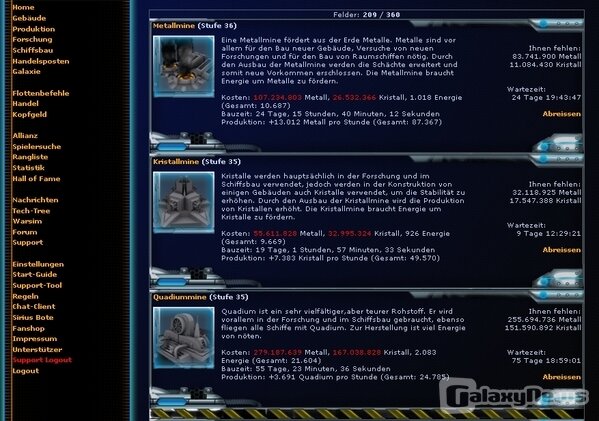 Screenshot Deep Sirius