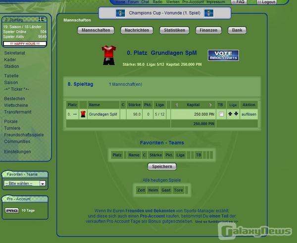 Screenshot Sports-Manager