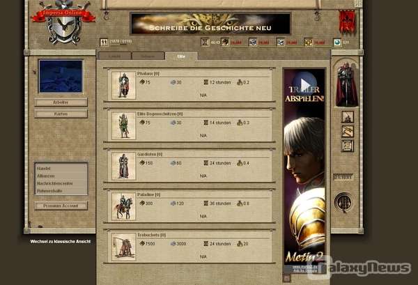 Screenshot Imperia Online