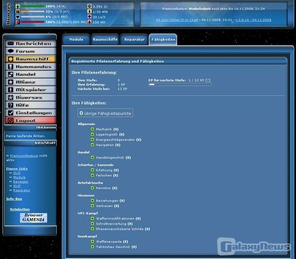 Screenshot Ikarus - Kommandiere dein Raumschiff!
