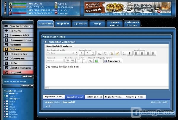 Screenshot Ikarus - Kommandiere dein Raumschiff!