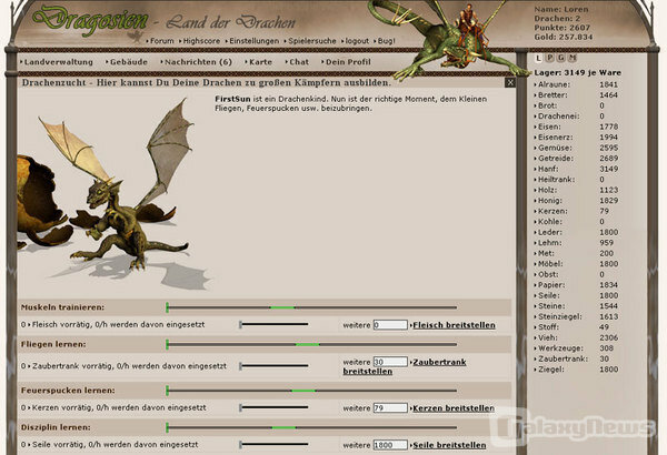 Screenshot Dragosien - Land der Drachen