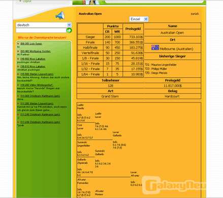 Screenshot Onlinetennis