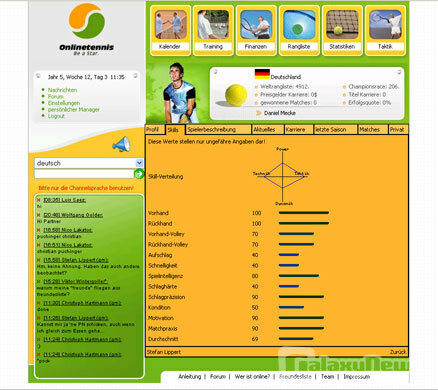 Screenshot Onlinetennis