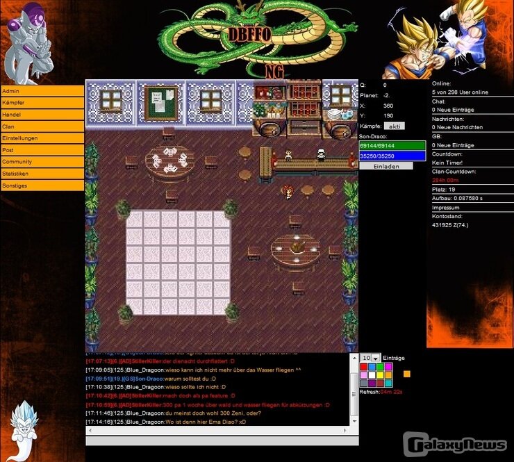 Screenshot DBFFO: Dragonball Final Fight Online