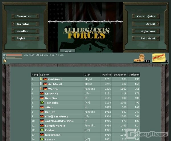 Screenshot Allies/Axis Forces