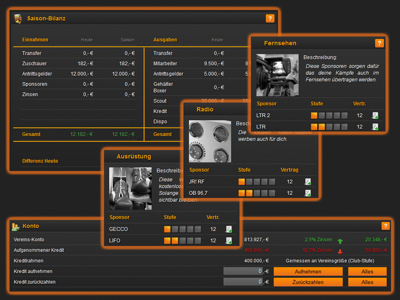 Screenshot Online Boxing Manager