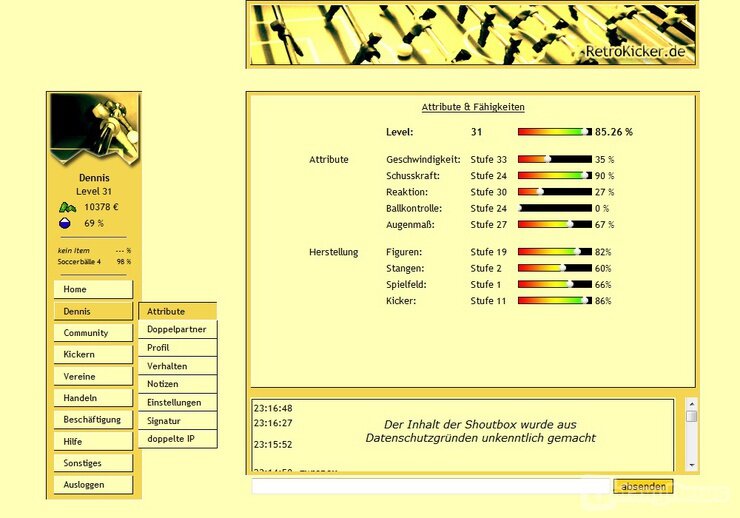 Screenshot RetroKicker