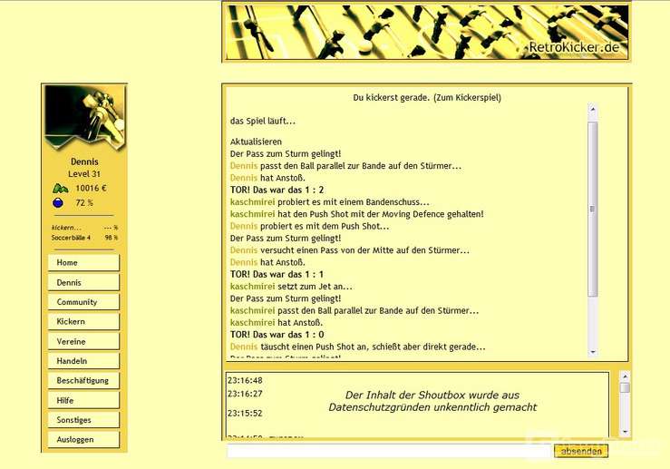 Screenshot RetroKicker