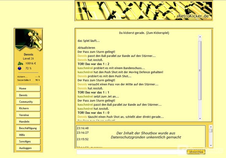Screenshot RetroKicker