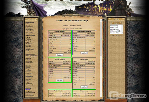 Screenshot PvP-Arena