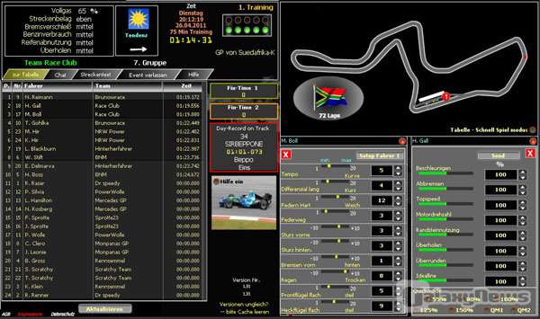 Screenshot F1-Teamchef