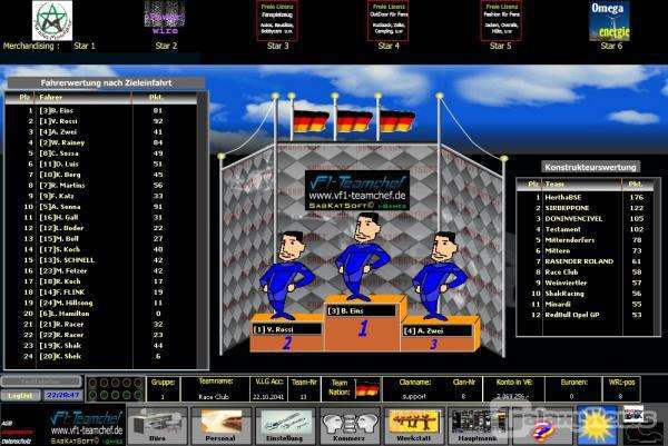 Screenshot F1-Teamchef