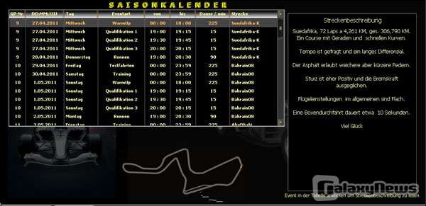 Screenshot F1-Teamchef