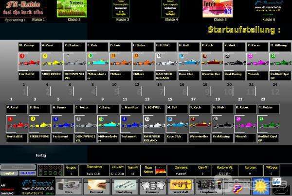 Screenshot F1-Teamchef