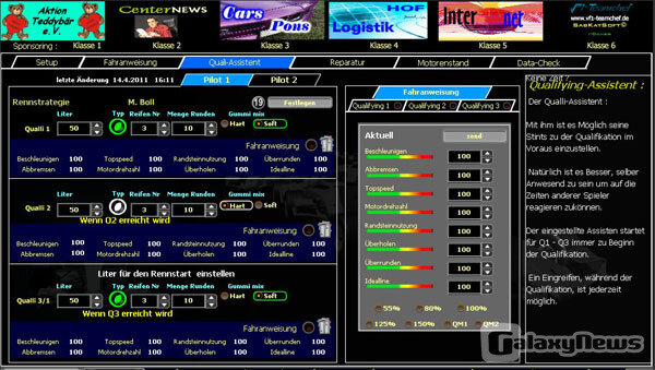 Screenshot F1-Teamchef