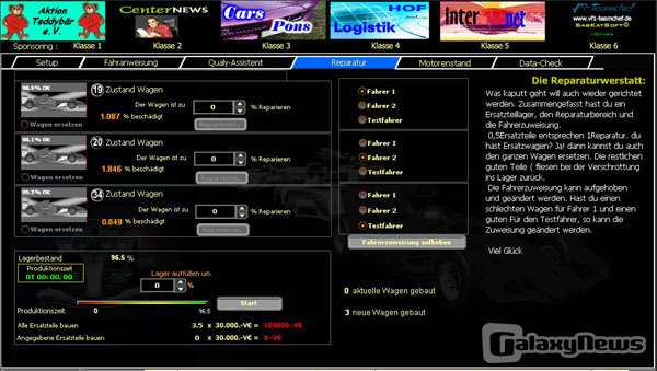 Screenshot F1-Teamchef