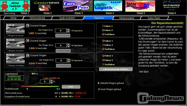 Screenshot F1-Teamchef