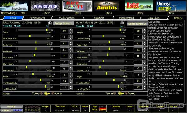 Screenshot F1-Teamchef