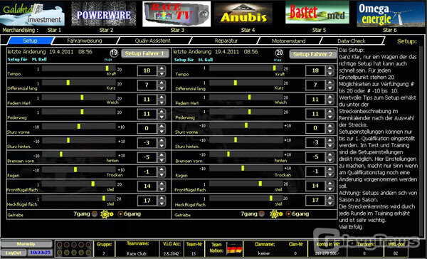 Screenshot F1-Teamchef