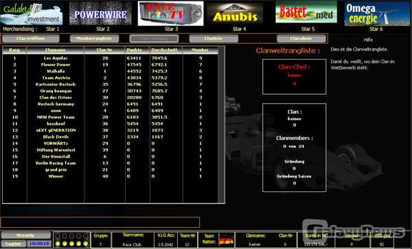 Screenshot F1-Teamchef