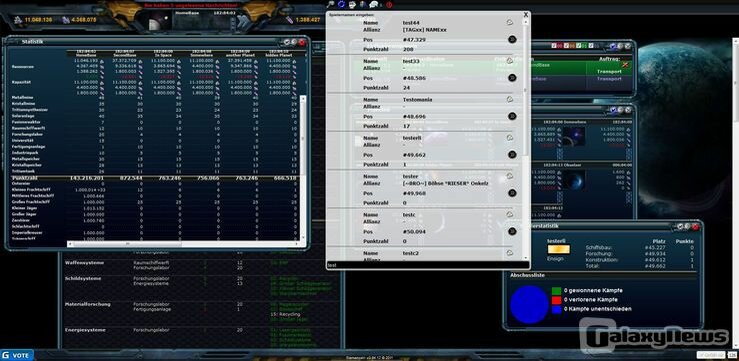 Screenshot GalaxyTrek