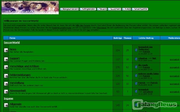 Screenshot SoccerWorld