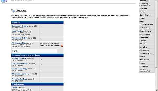 Screenshot HackTheNet 