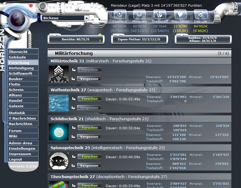 Screenshot Horiversum