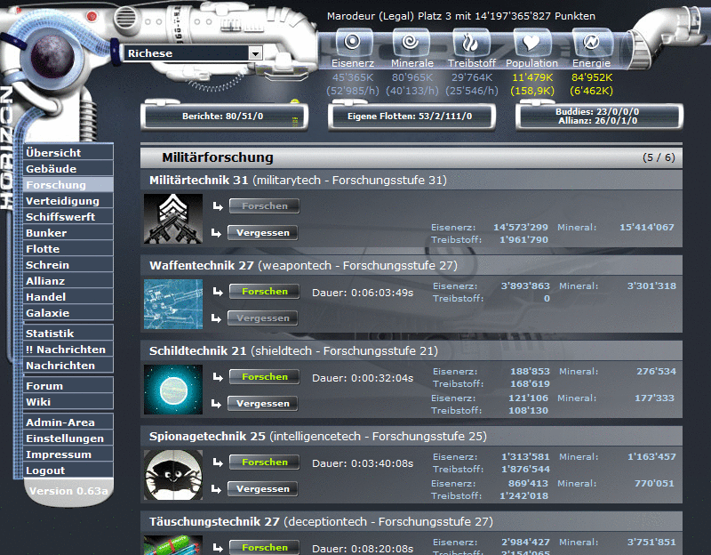 Screenshot Horiversum