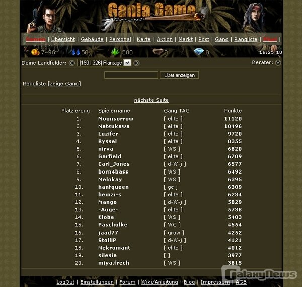 Screenshot GanjaGame