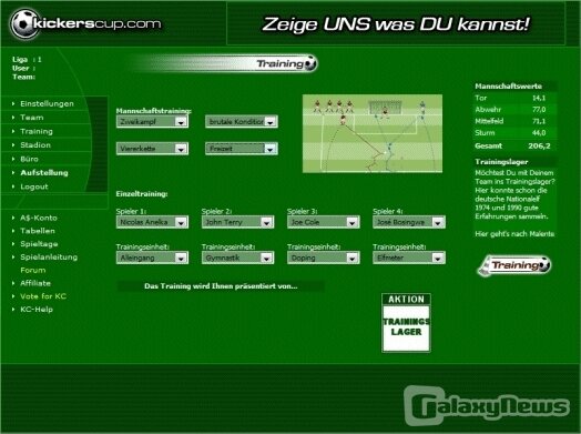 Screenshot Kickerscup