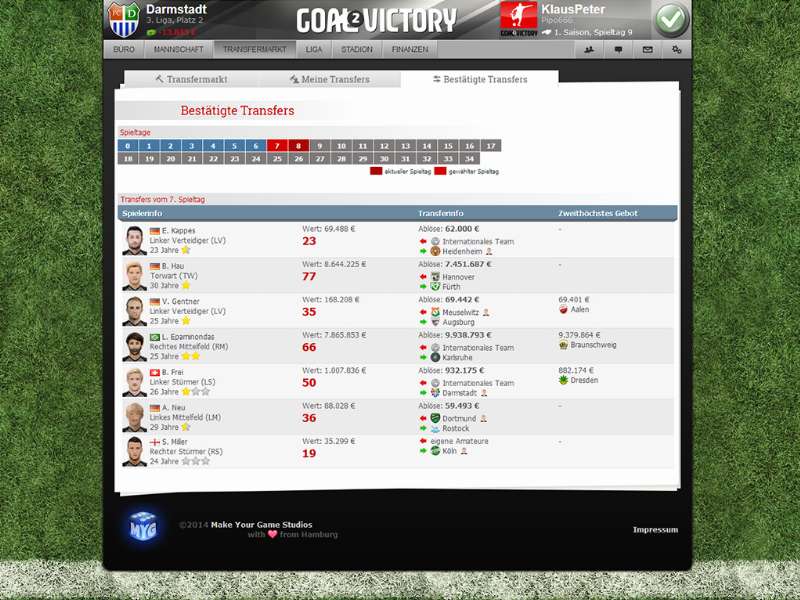 Screenshot Goal2Victory