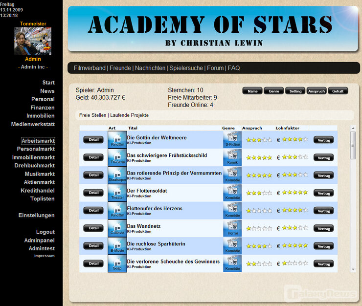 Screenshot Academy Of Stars