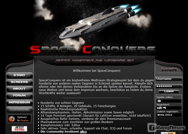 Screenshot Space Conquers