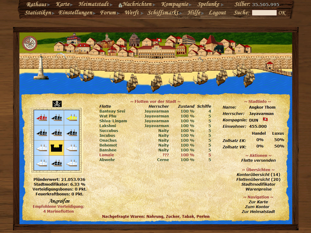 Screenshot Händler und Piraten