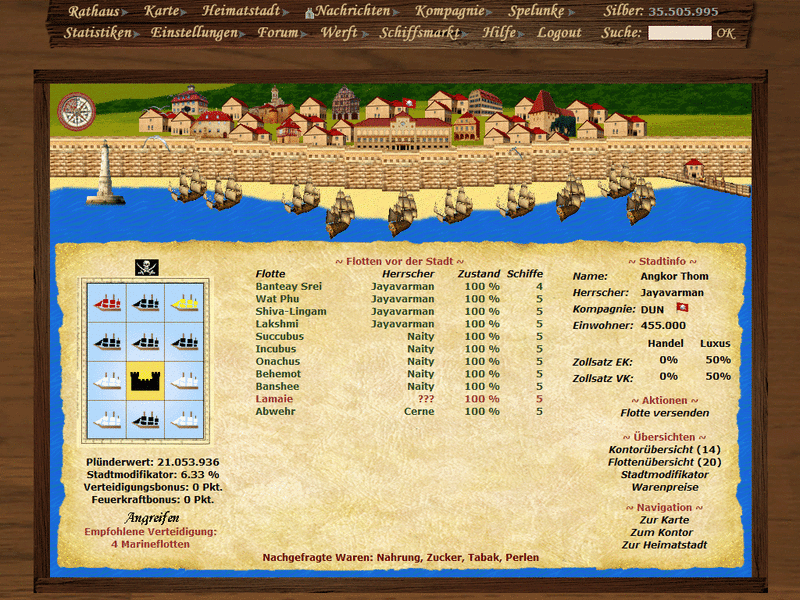 Screenshot Händler und Piraten