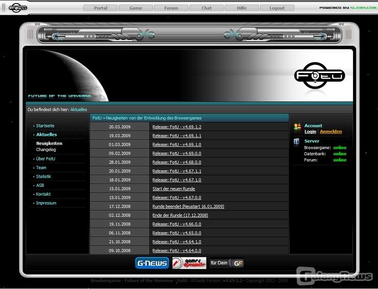 Screenshot Future of the Universe