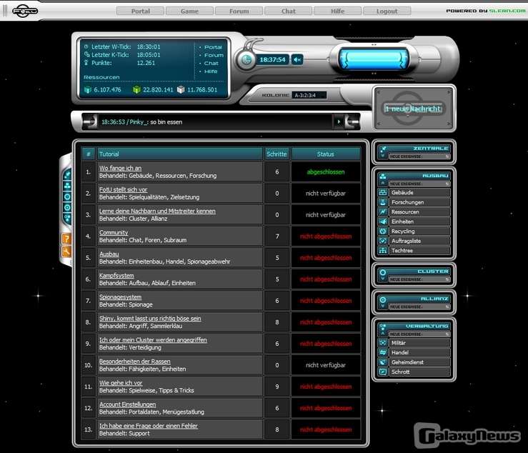 Screenshot Future of the Universe