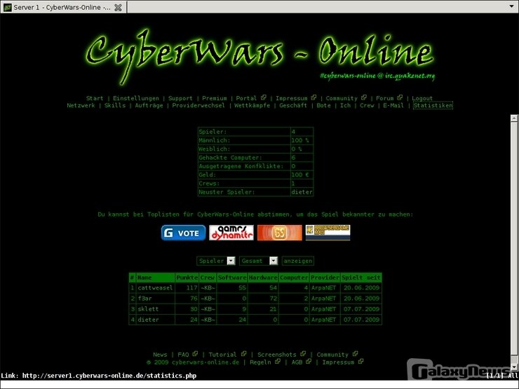 Screenshot CyberWars-Online