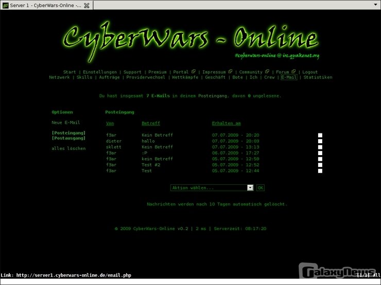 Screenshot CyberWars-Online