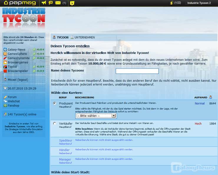 Screenshot Industrie Tycoon 2