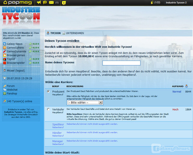 Screenshot Industrie Tycoon 2