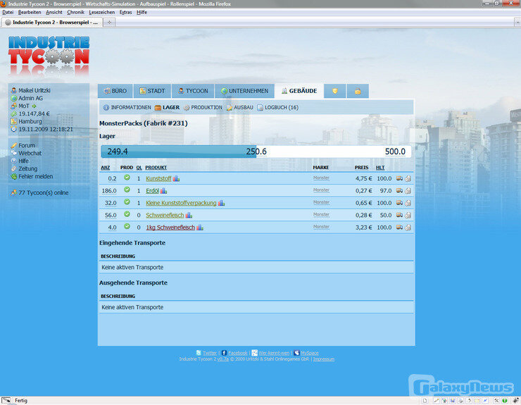 Screenshot Industrie Tycoon 2