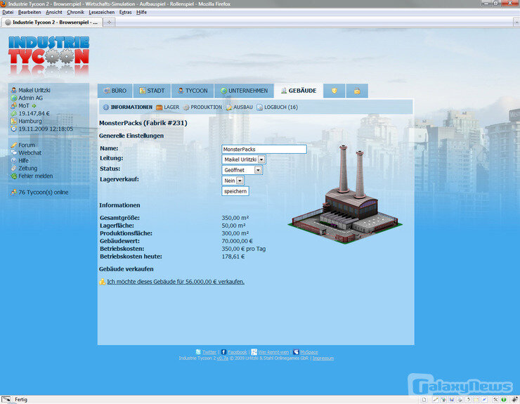 Screenshot Industrie Tycoon 2