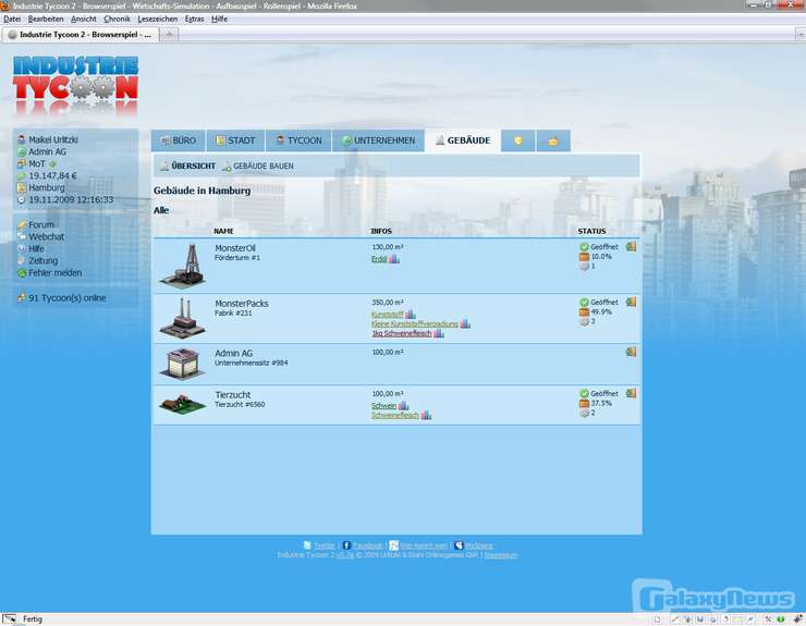 Screenshot Industrie Tycoon 2